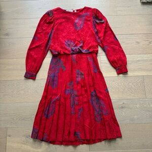 Vintage Adrianna Papell Silk Dress